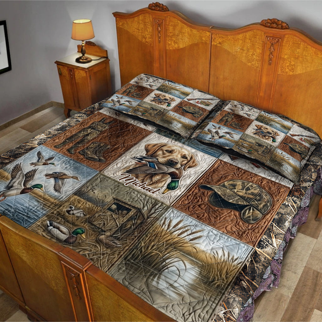 Entenjagd – Personalisiertes Jagd-Quilt-Set