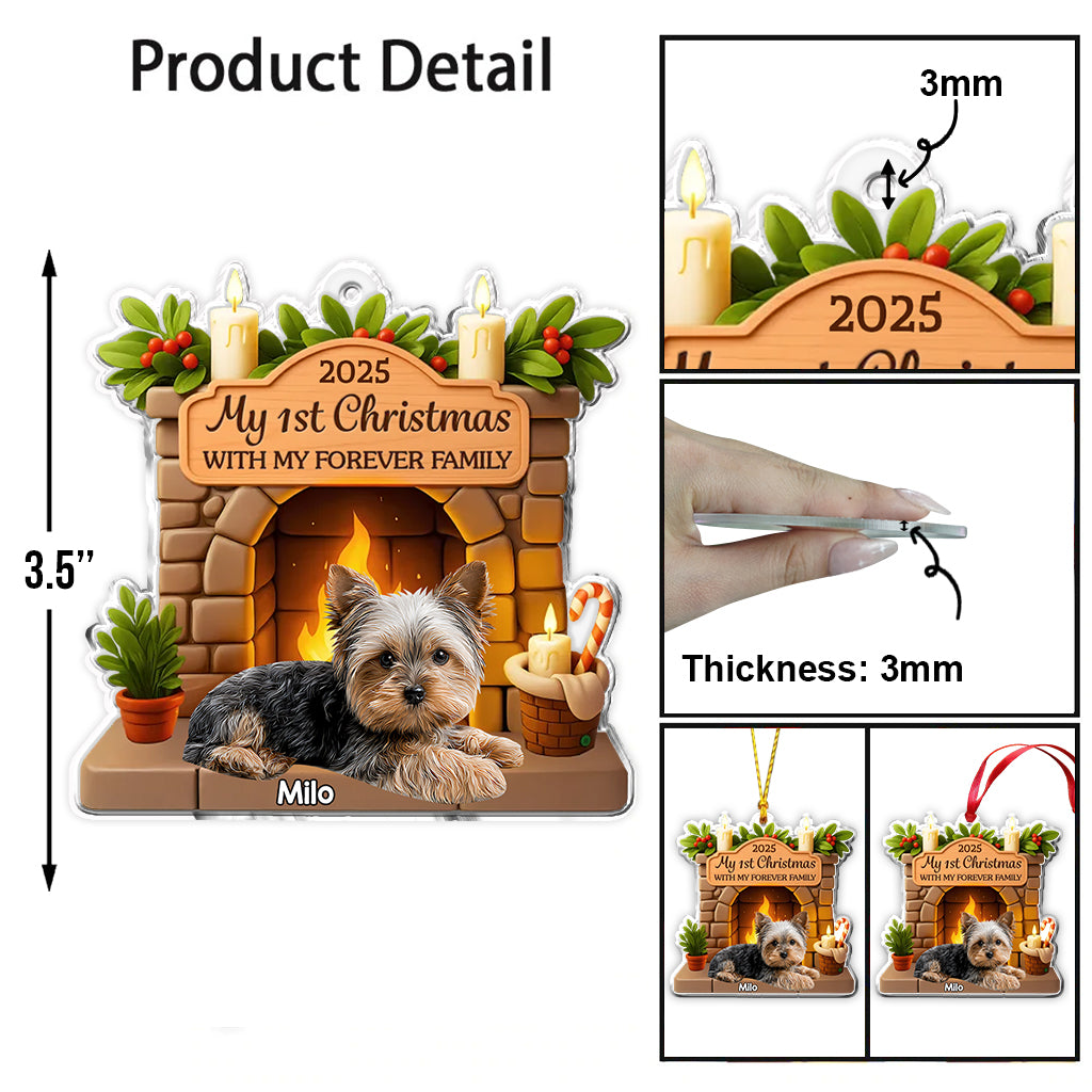 My 1st Christmas - Personalized Dog Ornament