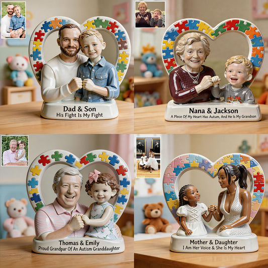 Autism Kid - Personalized Autism Awareness Custom Shaped Acrylic Plaque