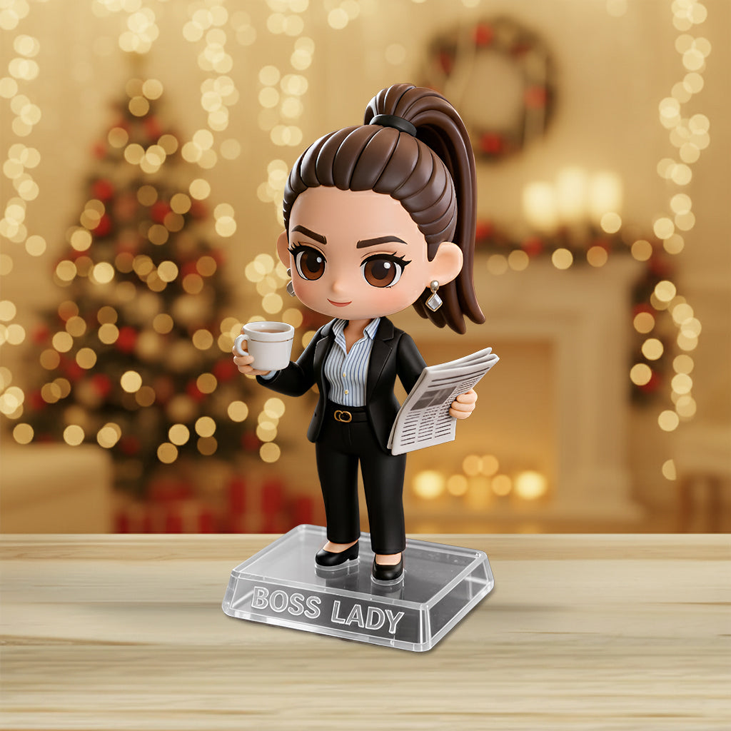 Foto individuell anpassen und sofort in der Vorschau anzeigen – Personalisierte Acrylplakette in Sonderform für Kollegen