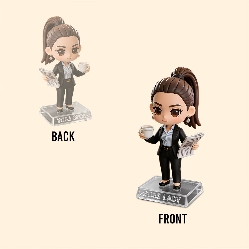 Foto individuell anpassen und sofort in der Vorschau anzeigen – Personalisierte Acrylplakette in Sonderform für Kollegen