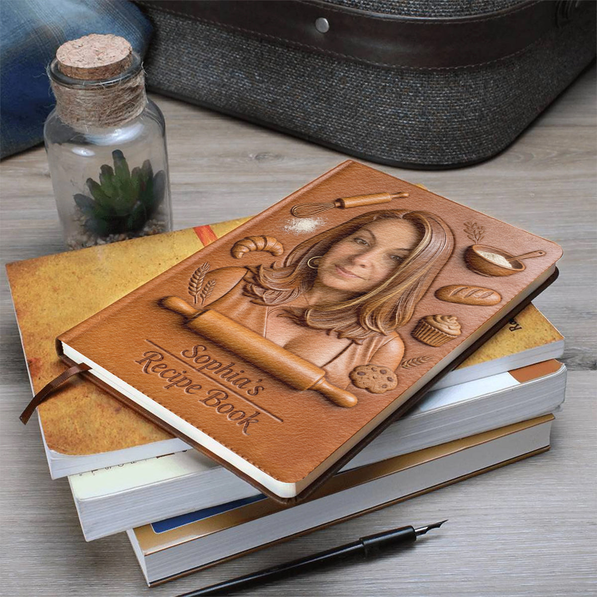 Custom From Any Photo - Personalized Baking Leather Journal