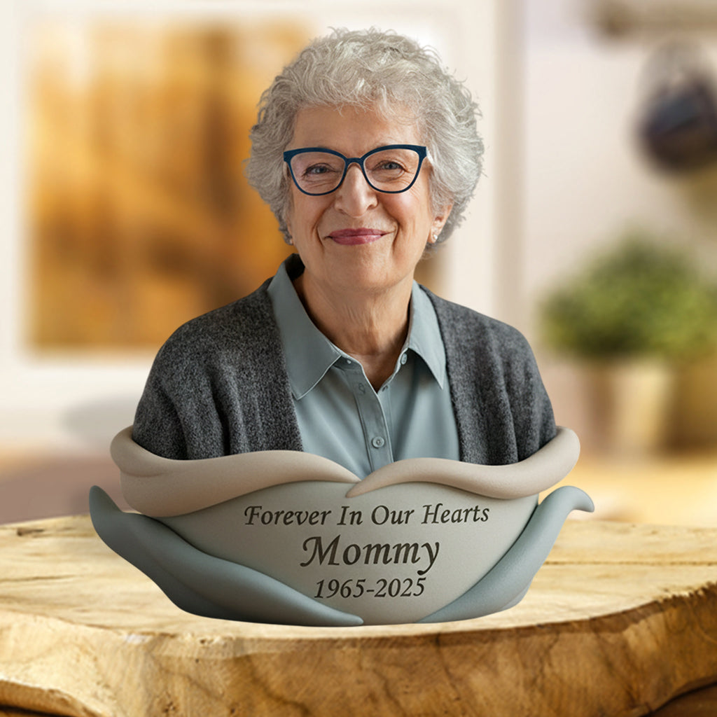 Individuell gestaltete Gedenktafel aus Acrylglas nach Foto – personalisierte Gedenktafel in individueller Form