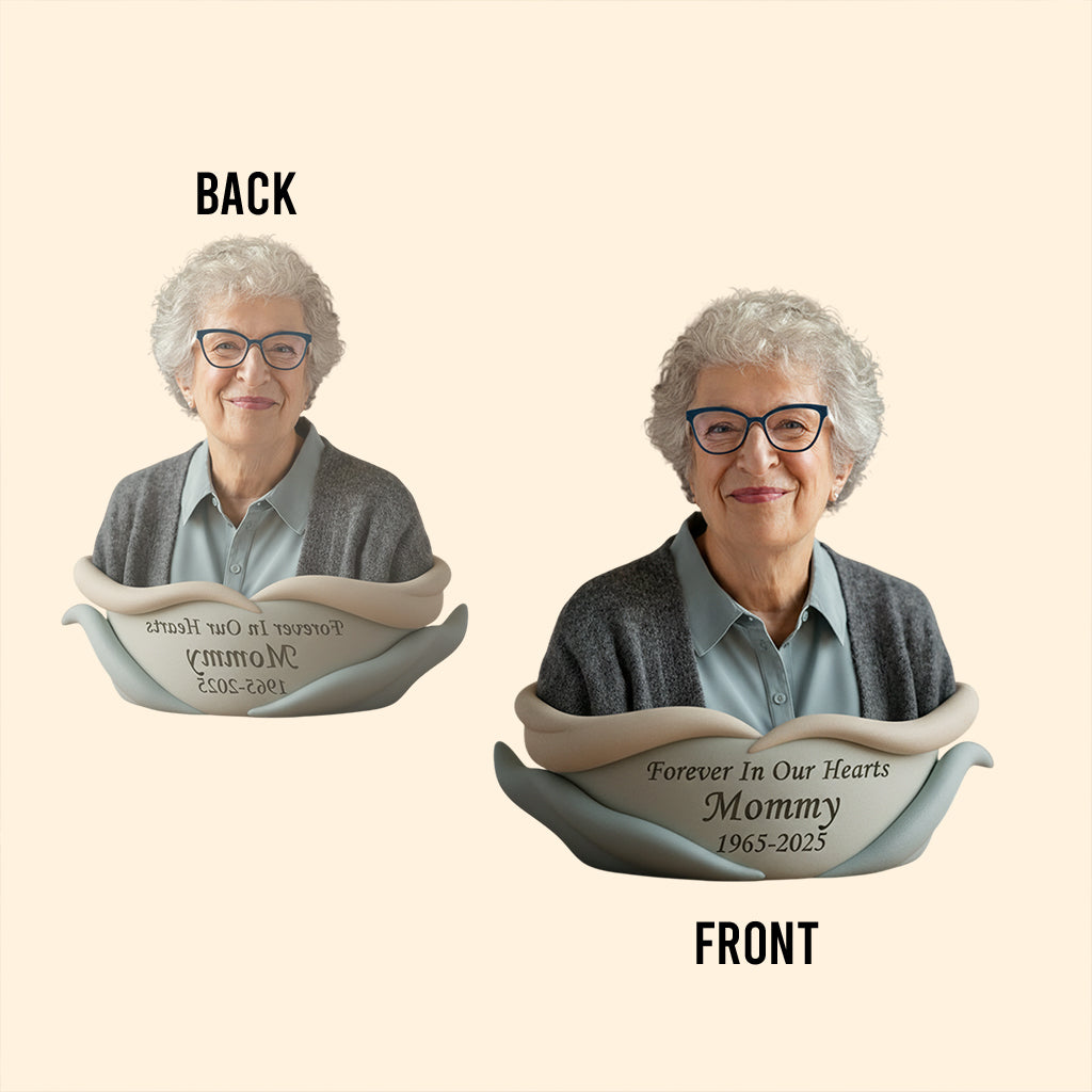 Individuell gestaltete Gedenktafel aus Acrylglas nach Foto – personalisierte Gedenktafel in individueller Form