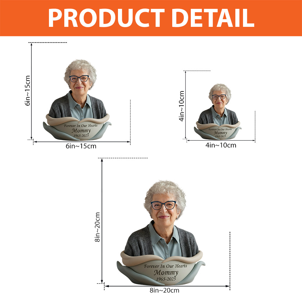 Individuell gestaltete Gedenktafel aus Acrylglas nach Foto – personalisierte Gedenktafel in individueller Form