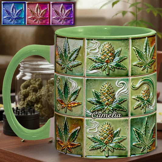 Irgendwo ist 420 – Personalisierte Tasse mit Cannabis-Motiv