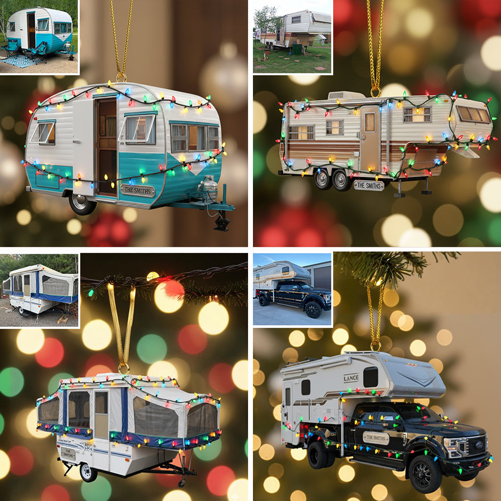 Camping-Fans aufgepasst! Personalisierter, transparenter Camping-Anhänger