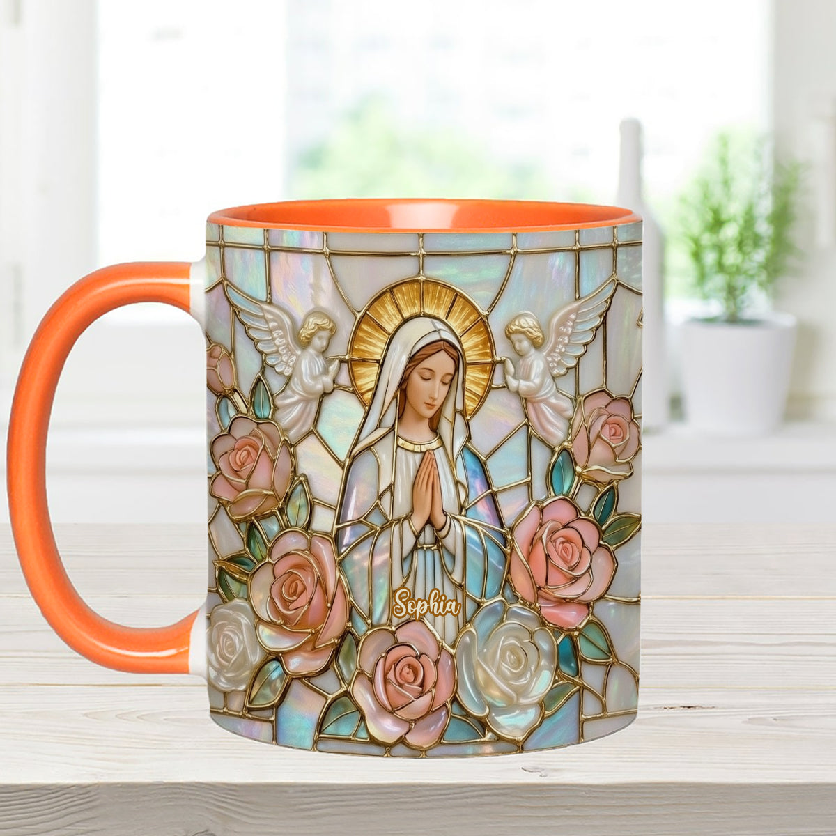Believe – Personalisierte christliche Tasse mit Acryl-Rührstäbchen