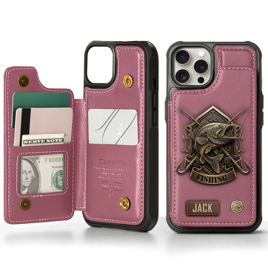 Fishing For Life - Personalized Fishing Wallet Phone Case