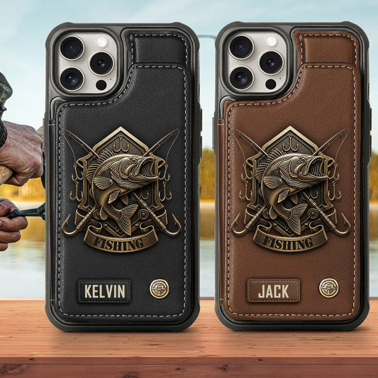 Fishing For Life - Personalized Fishing Wallet Phone Case