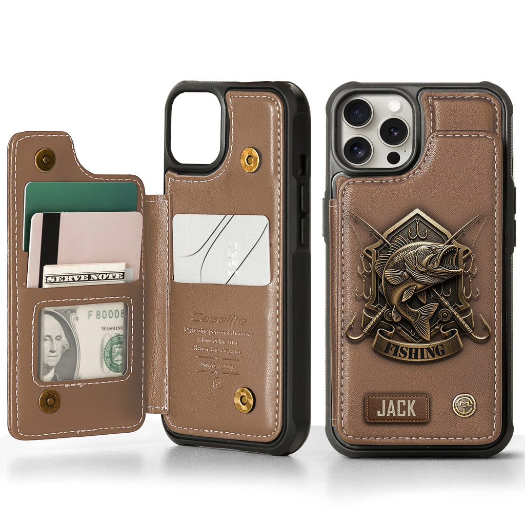 Fishing For Life - Personalized Fishing Wallet Phone Case