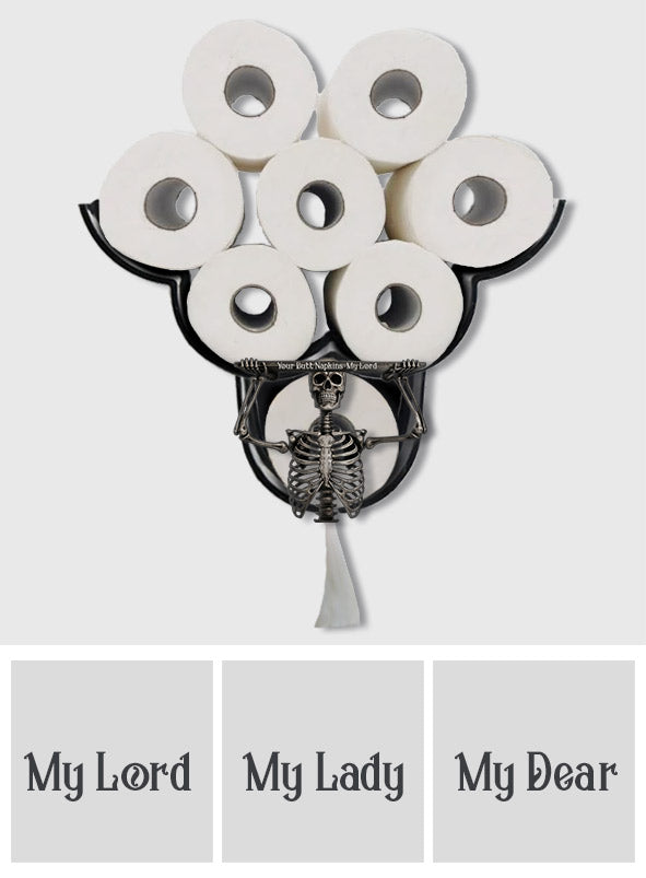 Witzige Badezimmerdeko – Personalisierter Totenkopf-Toilettenpapierhalter