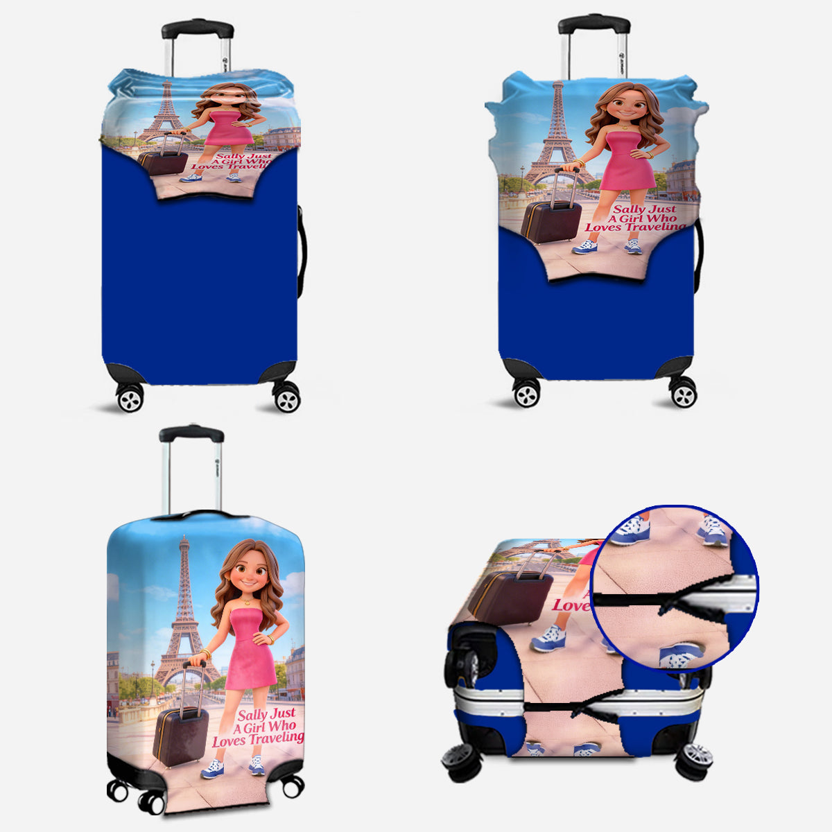Any Photo Adventure Awaits - Personalized Travelling Luggage Cover