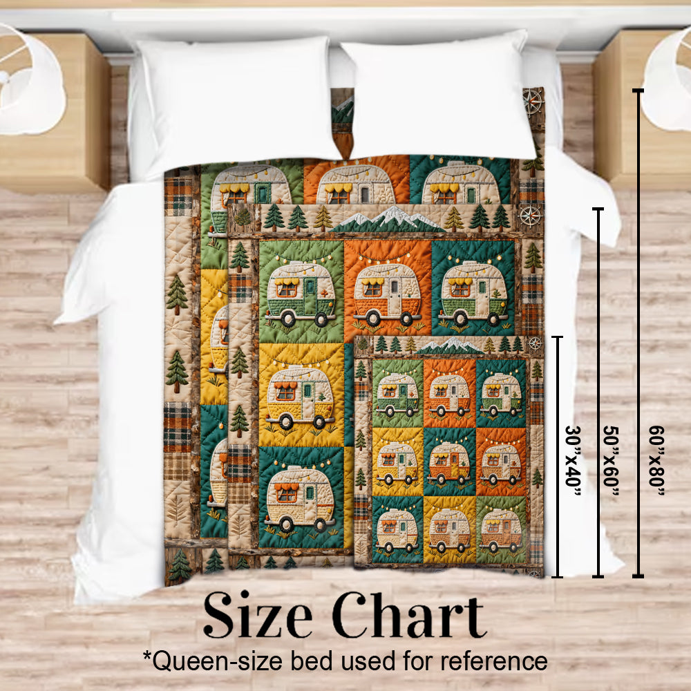 Ein Lager nach dem anderen – personalisierte Campingdecke