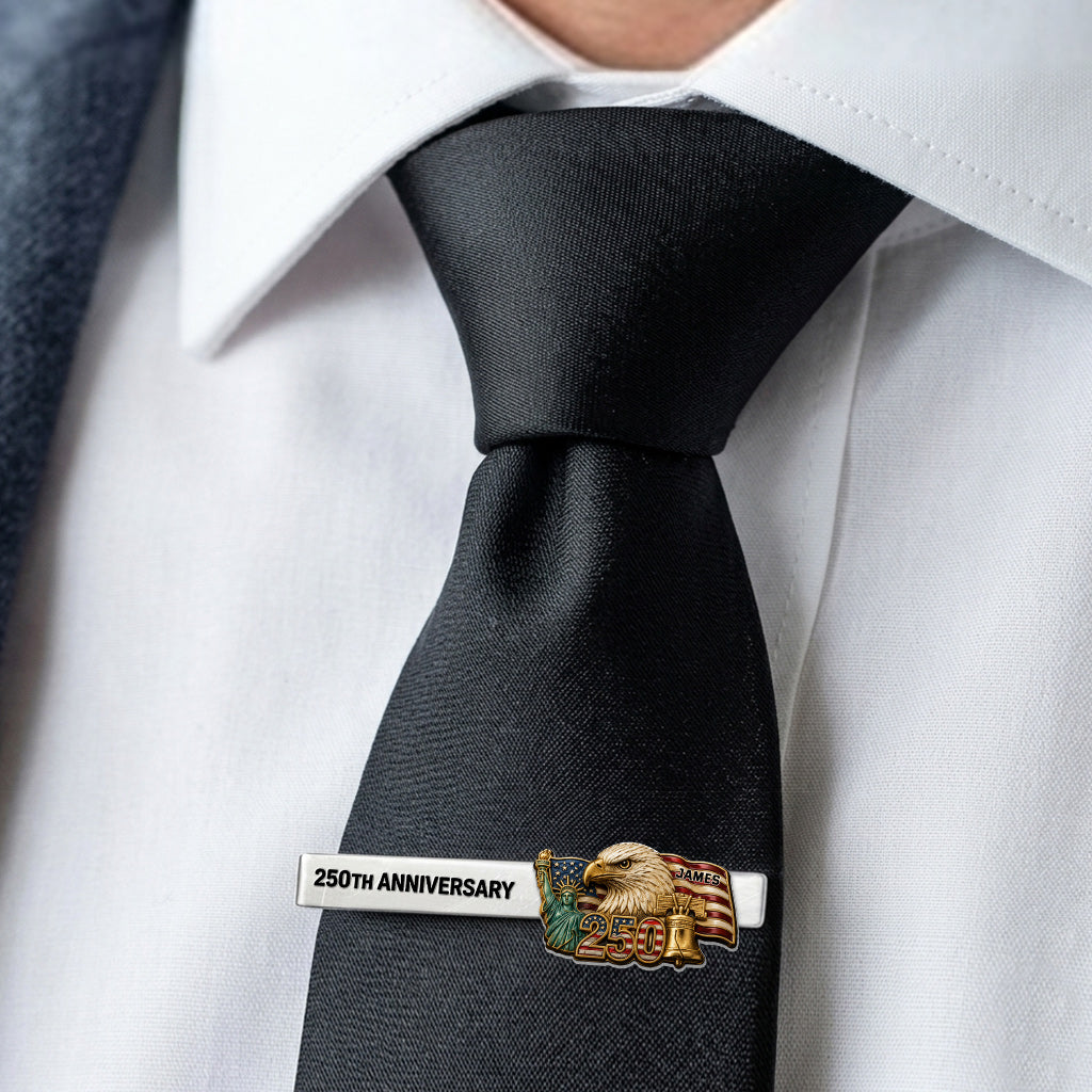 Geschenke zum 250. Jubiläum Amerikas - Personalisierte Krawattennadel zum Unabhängigkeitstag/4. Juli