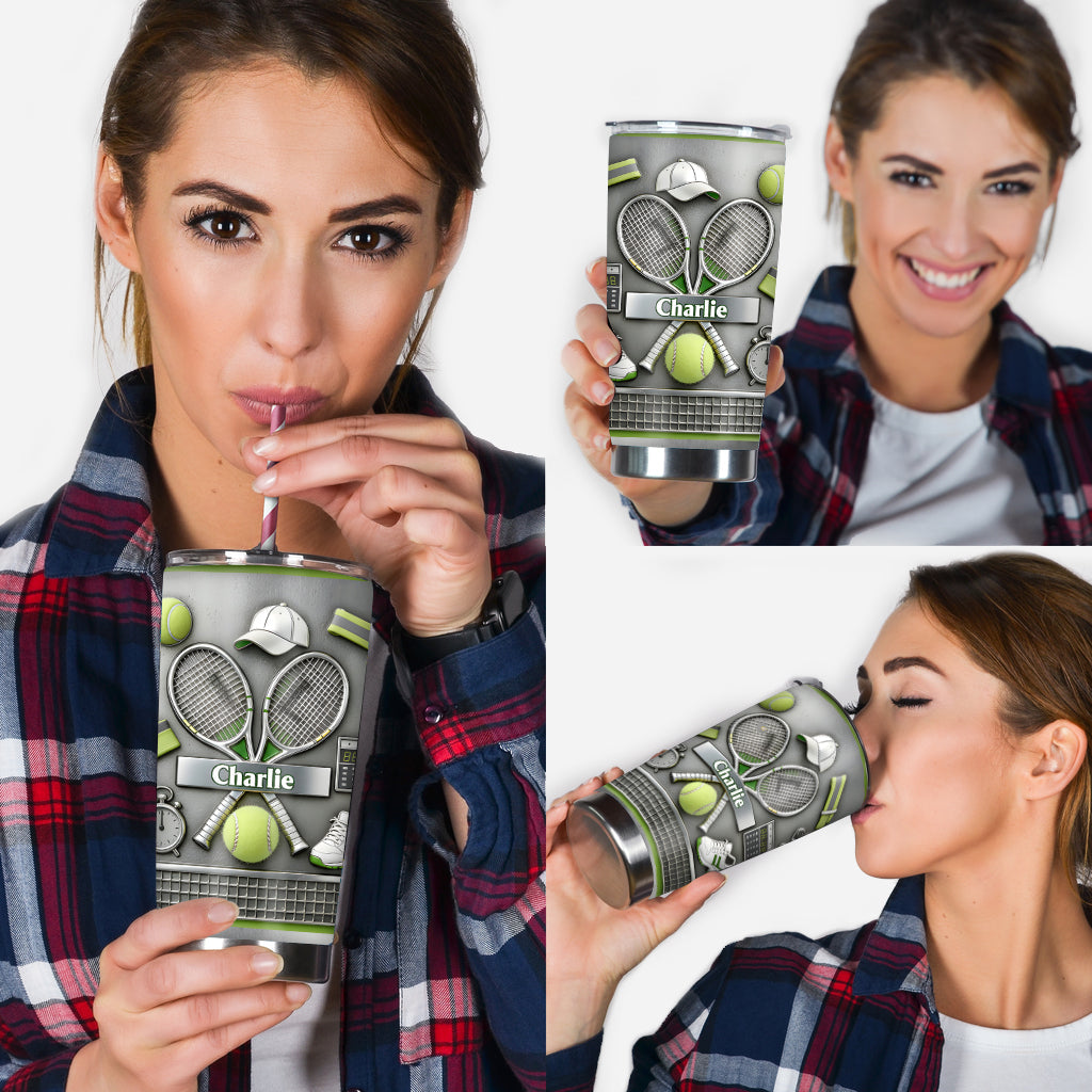Love Tennis - Personalized Tennis Tumbler