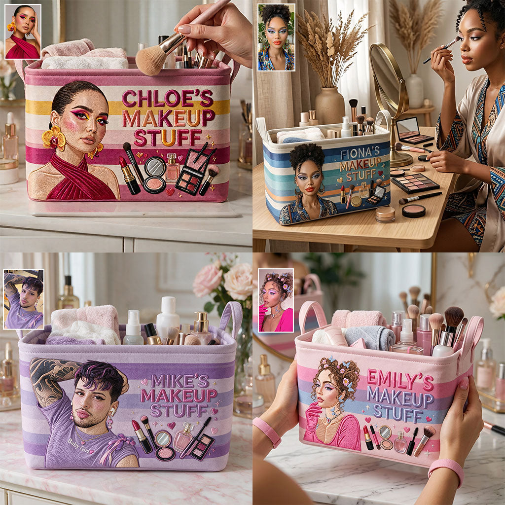 Liebe es, Makeup Artist zu sein - Personalisierter Makeup Rechteckiger Aufbewahrungskorb