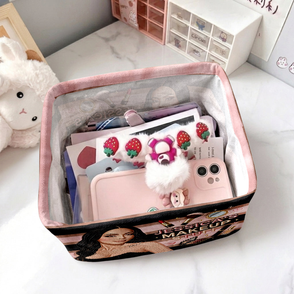 Liebe es, Makeup Artist zu sein - Personalisierter Makeup Rechteckiger Aufbewahrungskorb
