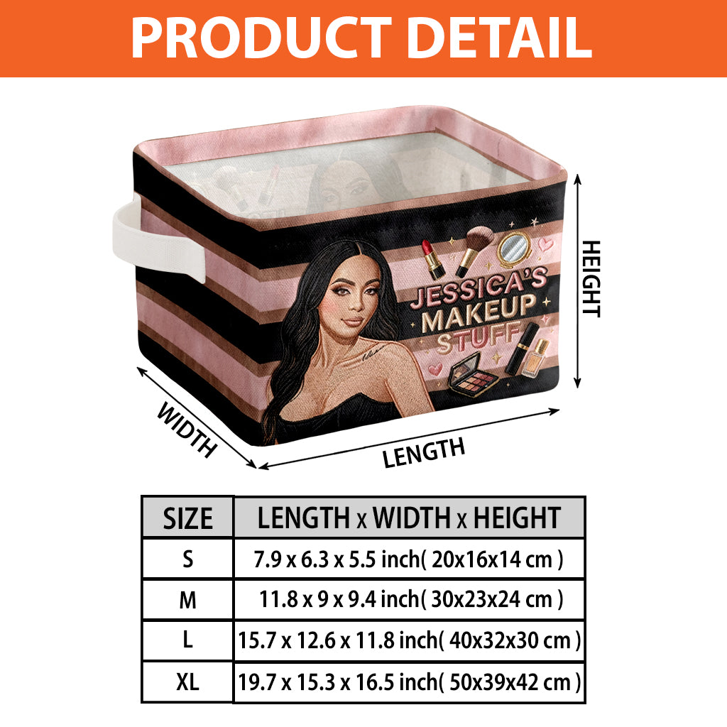 Liebe es, Makeup Artist zu sein - Personalisierter Makeup Rechteckiger Aufbewahrungskorb