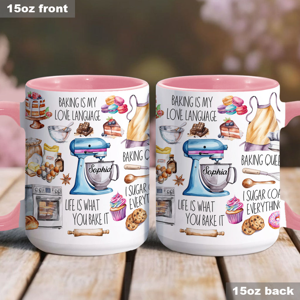Backen ist meine Leidenschaft – Personalisierte Tasse mit Backmotiv