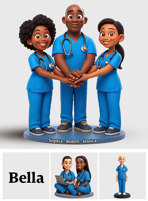 Proud Nurse - Personalized Nurse Custom Shaped Acrylic Plaque