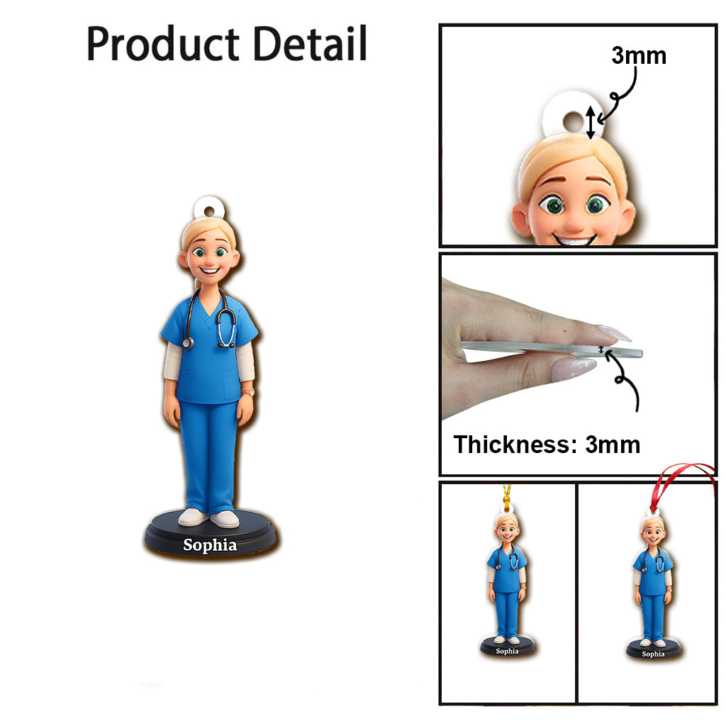 Stolze Krankenschwester – Personalisierter Krankenschwester-Anhänger