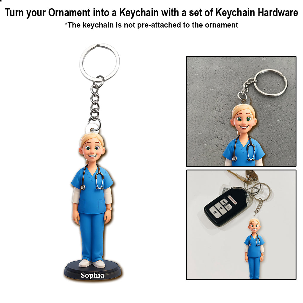 Stolze Krankenschwester – Personalisierter Krankenschwester-Anhänger