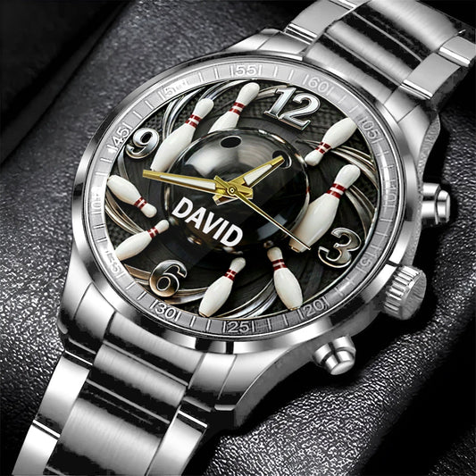 Bowling Ball - Personalized Bowling Hand Watch