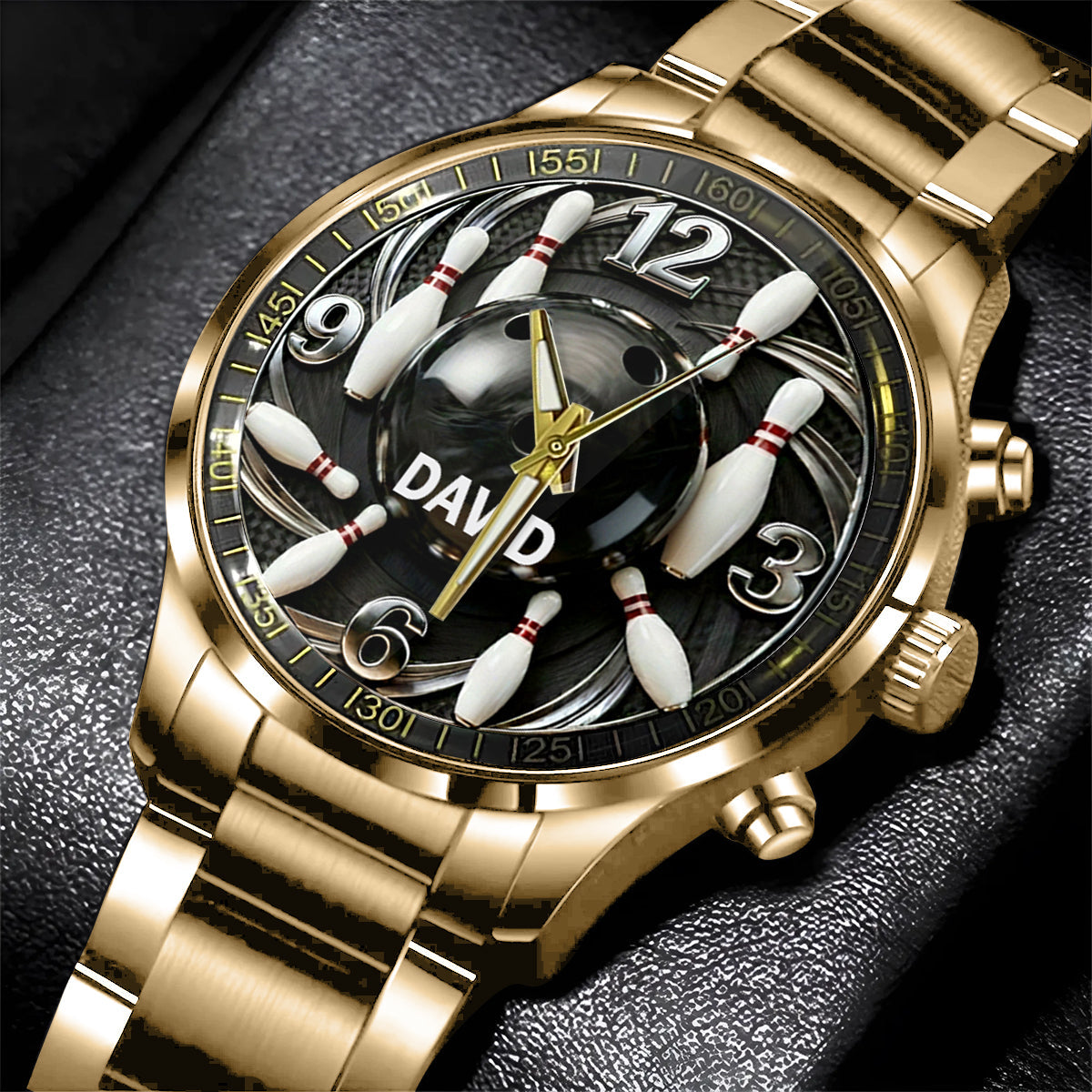 Bowlingkugel - Personalisierte Bowling-Handuhr