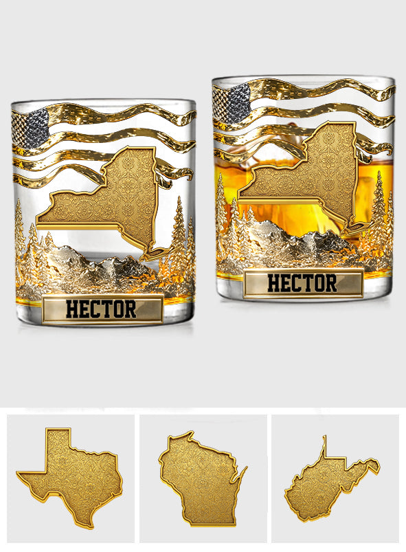 The State Pride - Personalized Luxury Whiskey Glass