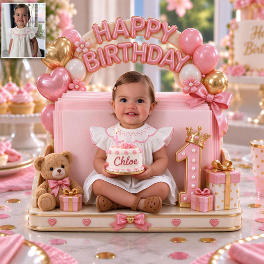 Happy Birthday Party - Personalized Kid Napkin Holder