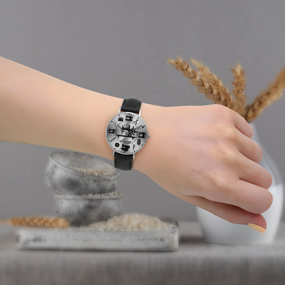 Perfect Gift For Sewing Lovers - Personalized Sewing Hand Watch