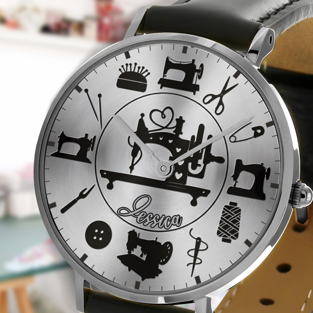 Perfect Gift For Sewing Lovers - Personalized Sewing Hand Watch