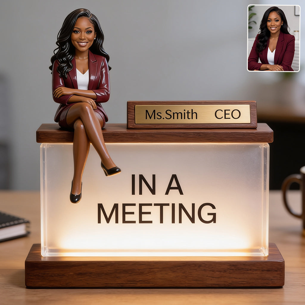 Desk Sign - Personalized Colleague Acrylic LED Night Light