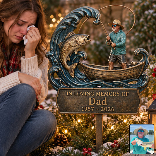 Gone Fishing - Personalized Fishing Acrylic Garden Sign/ Acrylic Plaque Sign
