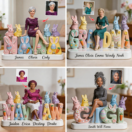 Custom Any Title Perfect Gift For Mom, Grandma - Personalized Grandma Custom Shaped Acrylic Plaque