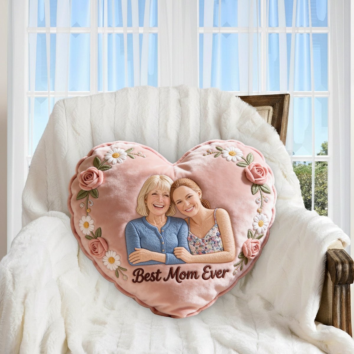 Mother Gift Idea - Personalized Mother Premium Faux Fur Pillow