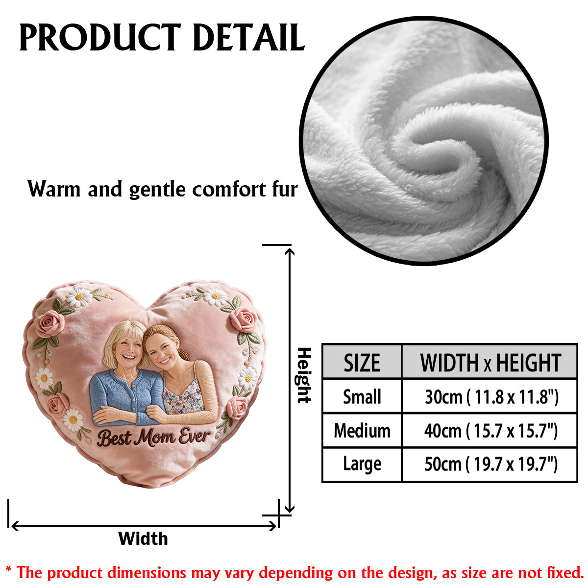 Mother Gift Idea - Personalized Mother Premium Faux Fur Pillow