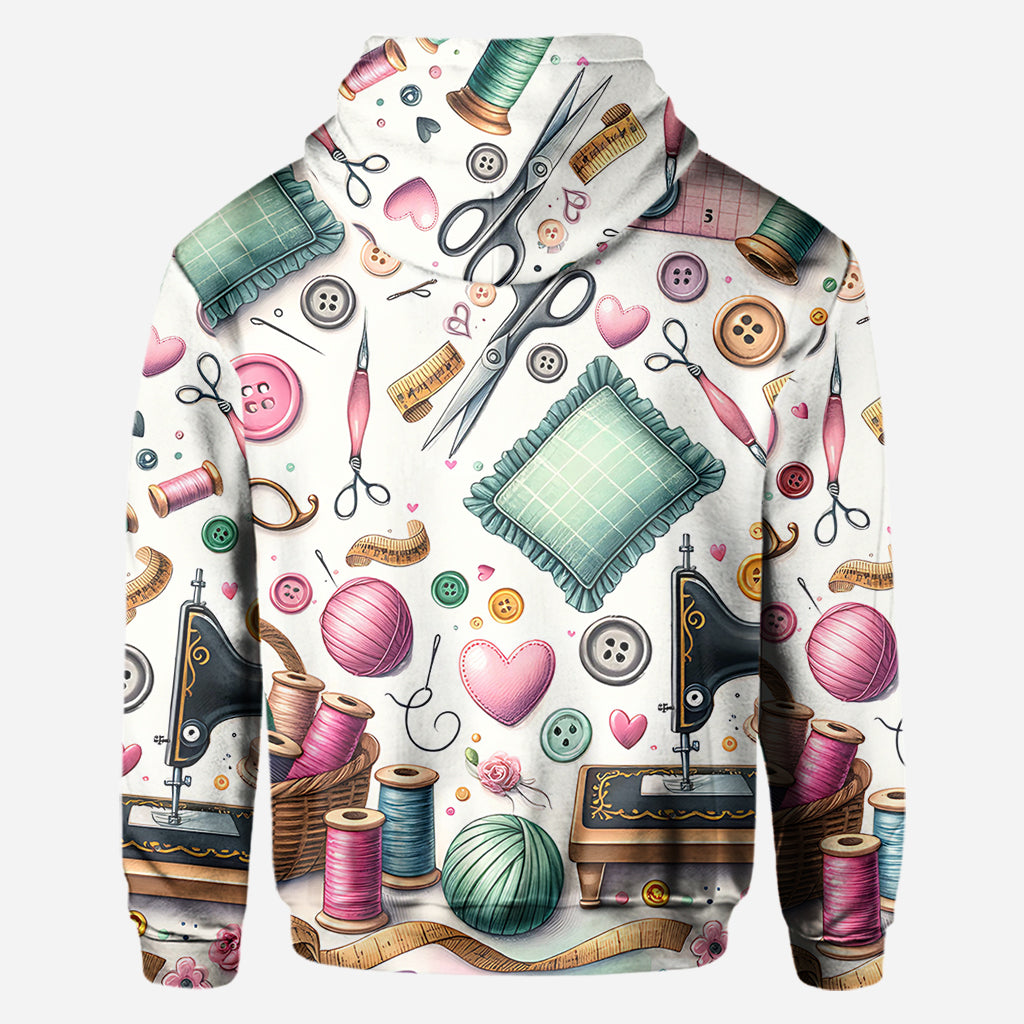 Einfach ein Mädchen, das Nähen liebt – personalisiertes Näh-Shirt