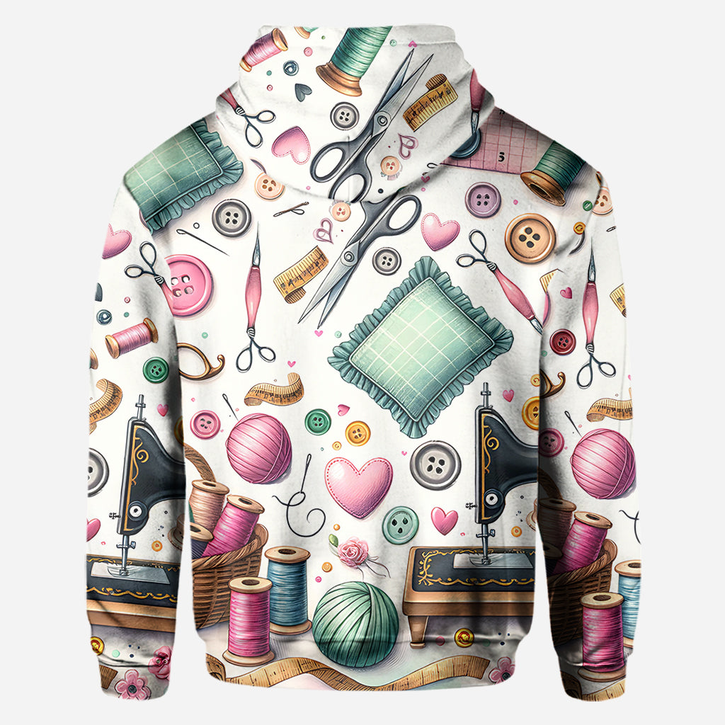 Einfach ein Mädchen, das Nähen liebt – personalisiertes Näh-Shirt