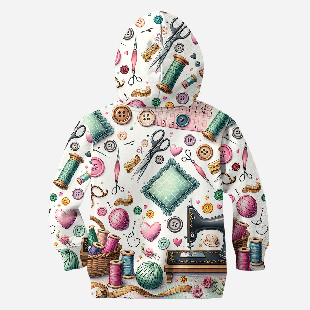 Einfach ein Mädchen, das Nähen liebt – personalisiertes Näh-Shirt