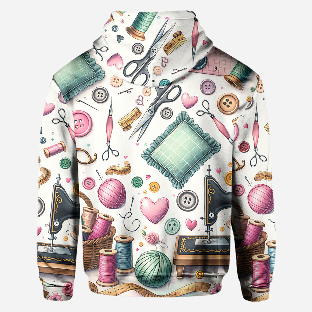 Einfach ein Mädchen, das Nähen liebt – personalisiertes Näh-Shirt