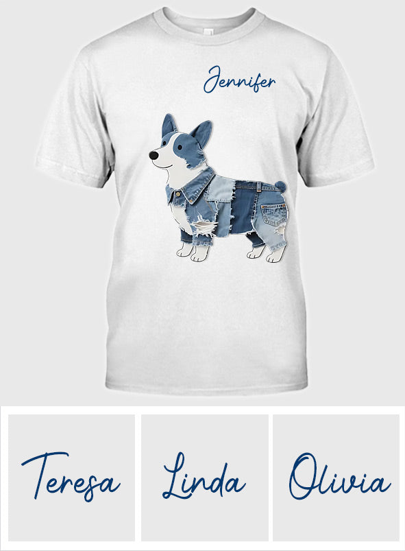 Niedlicher Corgi – Personalisiertes Corgi-T-Shirt und Hoodie