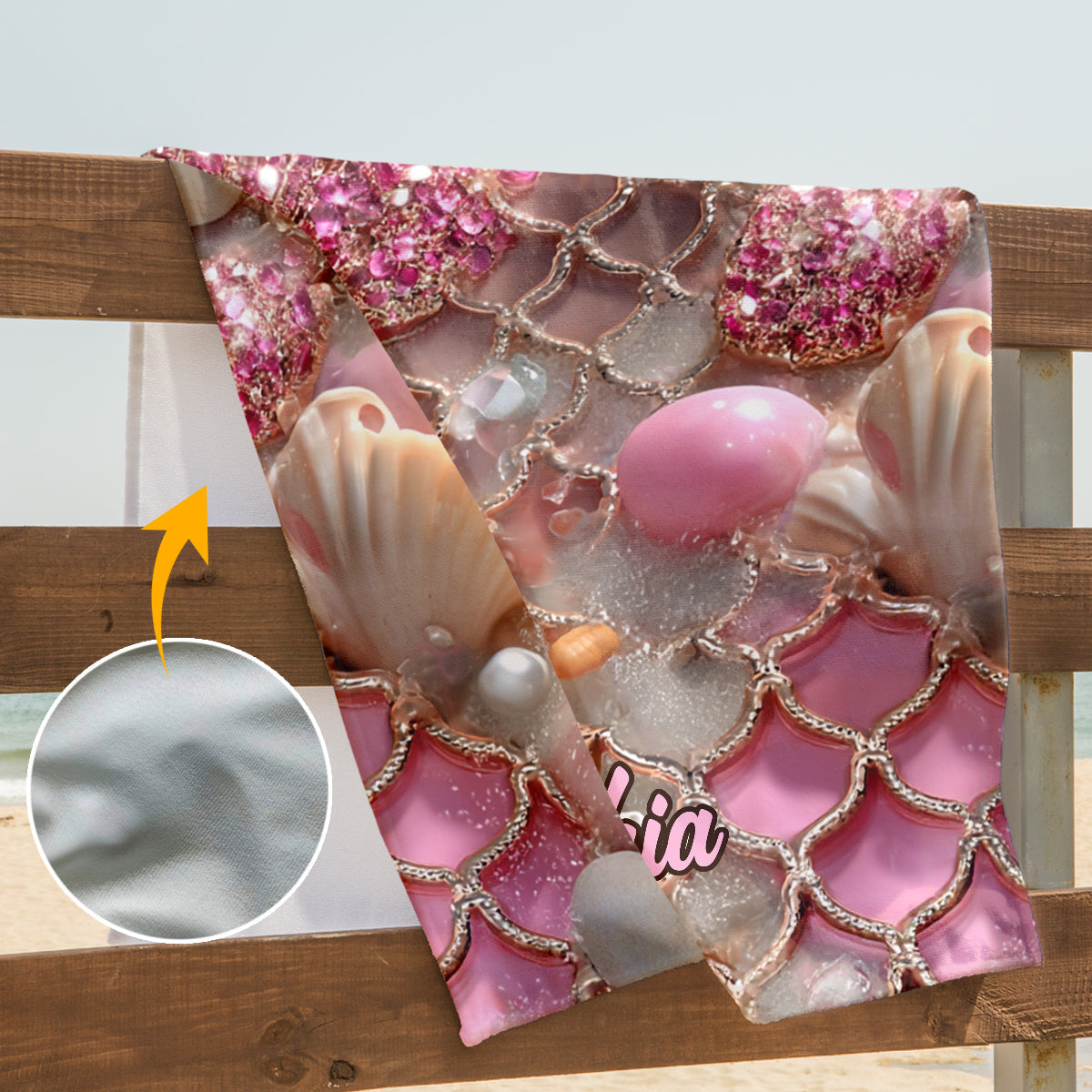 Love Sea – Personalisiertes Strandtuch für Meeresliebhaber