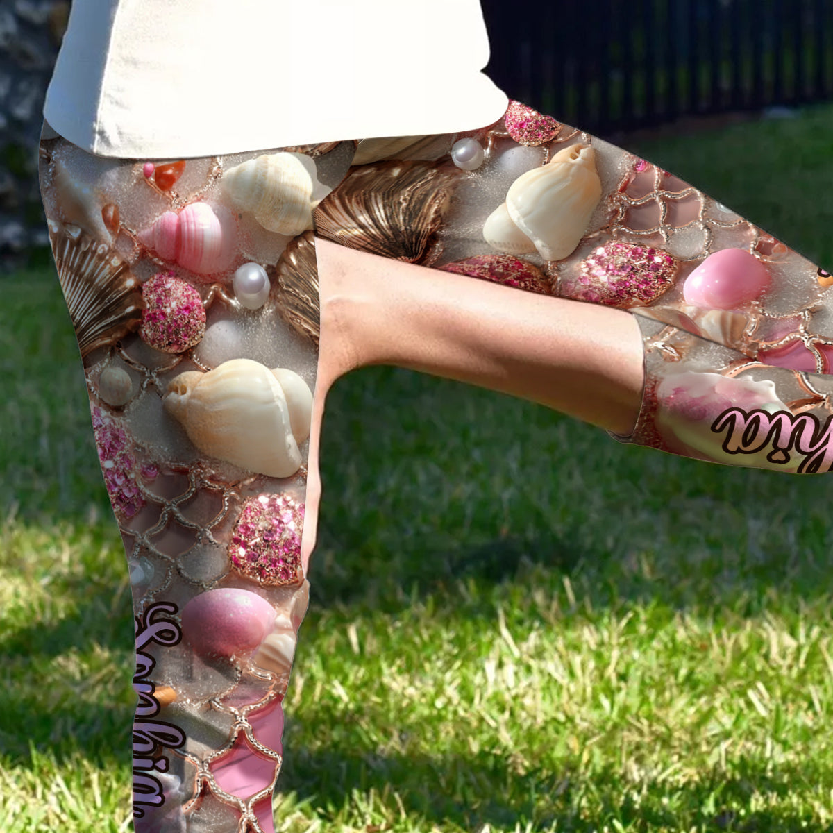 Love Sea – Personalisierte Capri-Leggings für Meeresliebhaber