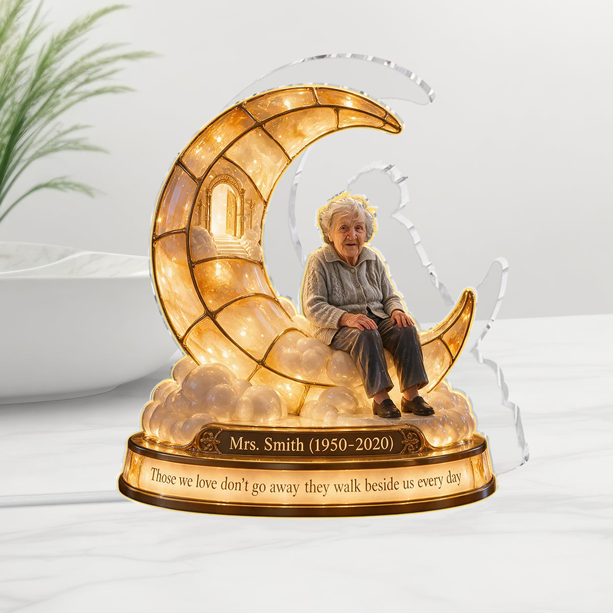 Personalisierte Gedenkgeschenk, Ein wunderschönes Andenken für einen geliebten Menschen - Personalisierte Acryl LED Nachtlicht