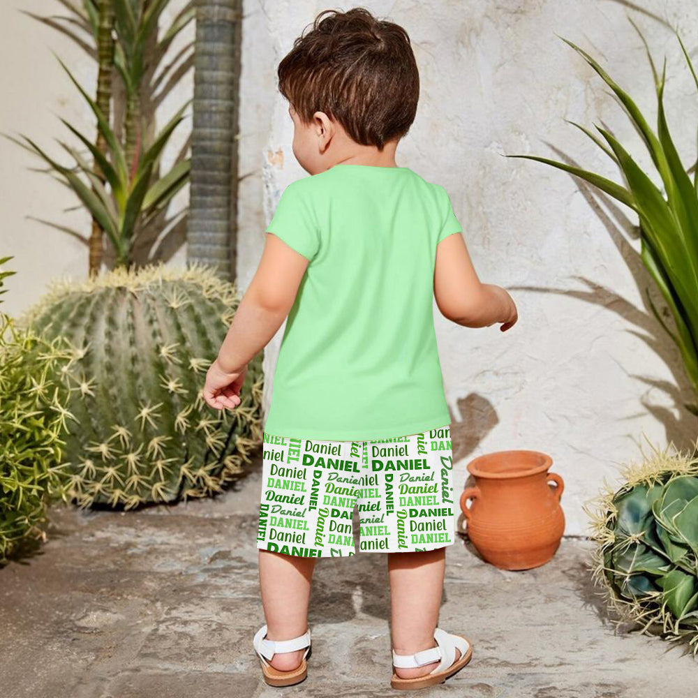 Kleiner Rabauke – Personalisiertes Kinder-T-Shirt und Shorts zum St. Patrick's Day