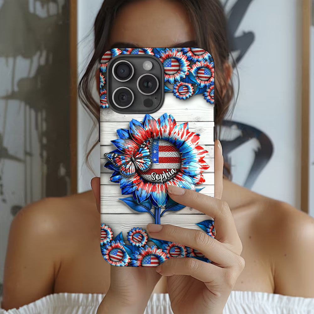 Liebe Amerika – Personalisierte Handyhülle zum Unabhängigkeitstag/4. Juli mit Vollbilddruck