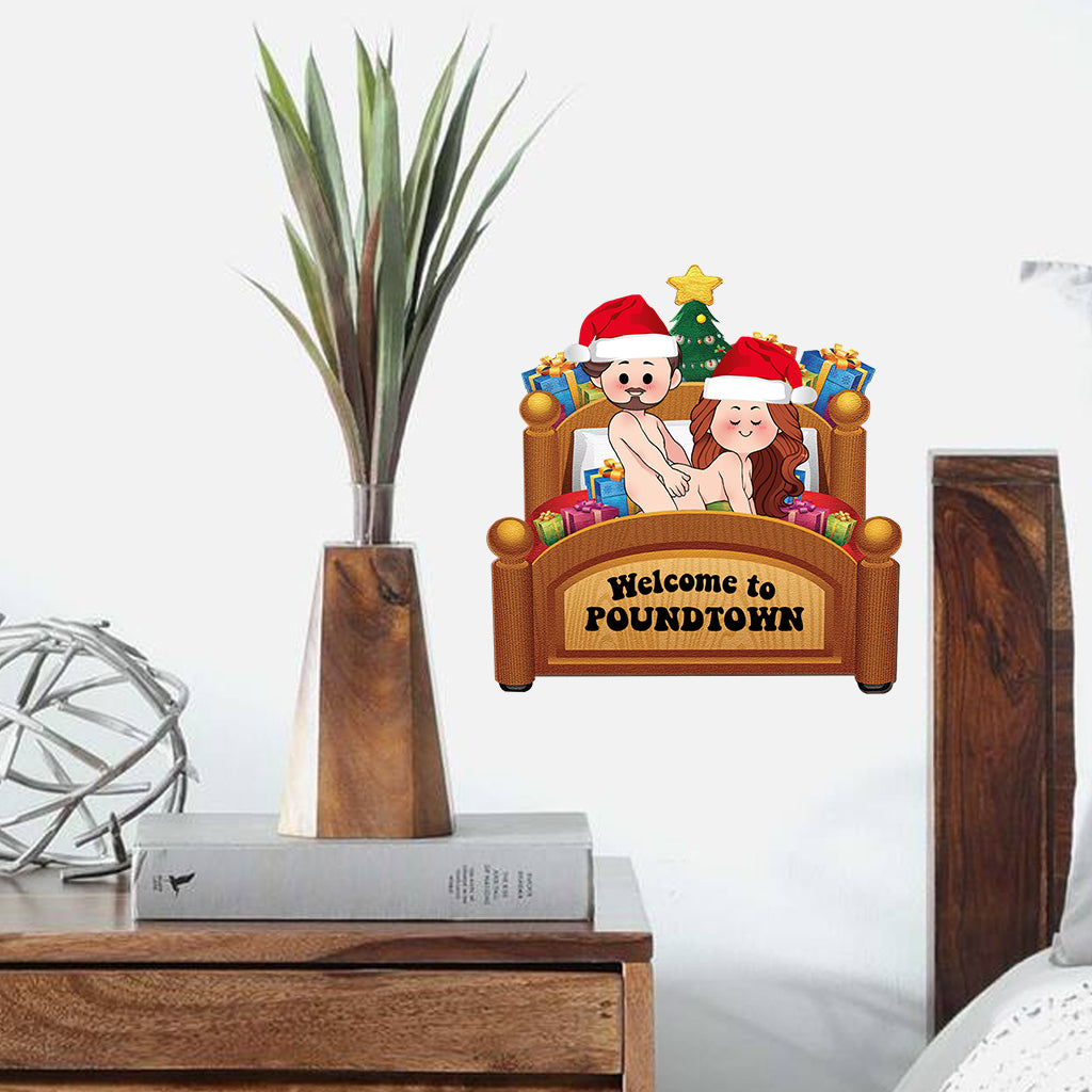 „Naughty Naughty“ – Geschenk für Ehemann und Ehefrau – Personalisierter Aufkleber (gestanzt)