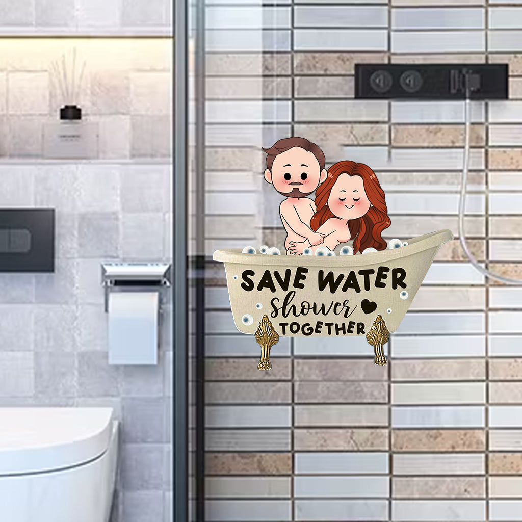 „Naughty Naughty“ – Geschenk für Ehemann und Ehefrau – Personalisierter Aufkleber (gestanzt)